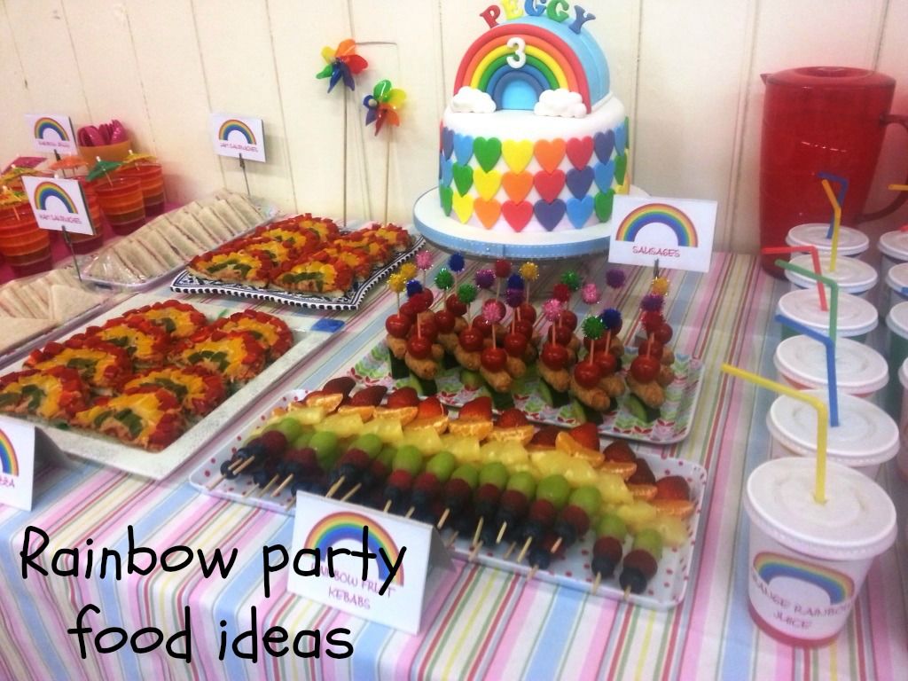 rainbow party food ideas