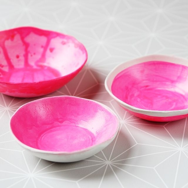Diy Hand-Painted Glazed Clay Bowls