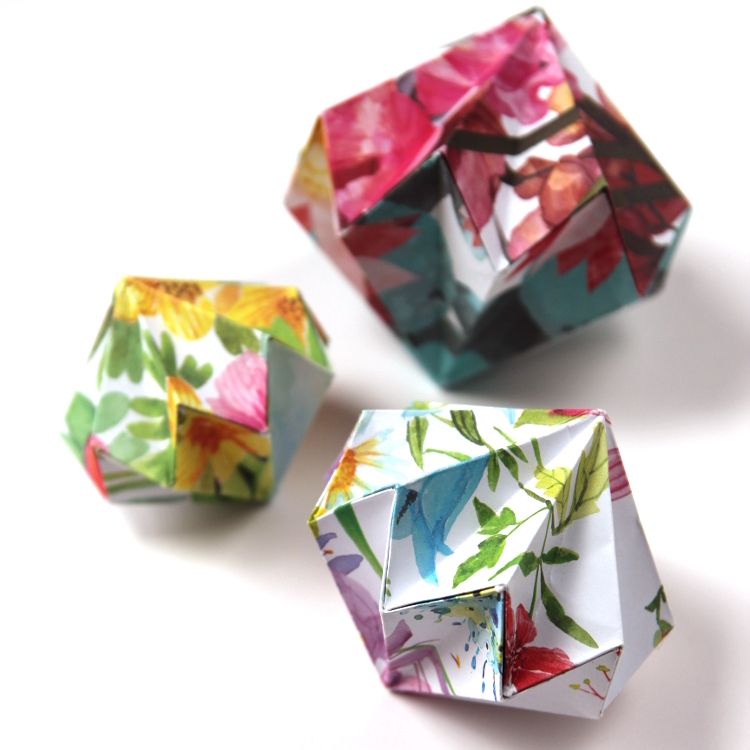 Diy Origami Diamond Decorations