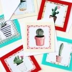 Diy Watercolour Succulent Notecards