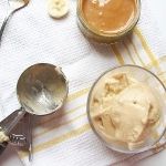 Frozen Banana Ice Cream and Butterscotch Sauce