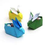 Diy Origami Easter Bunny Baskets