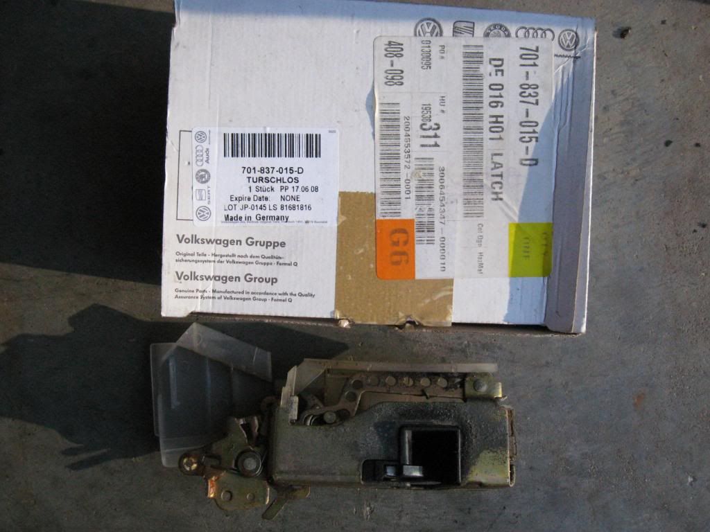 Eurovan drivers door latch 701837015D VW Vortex Volkswagen Forum