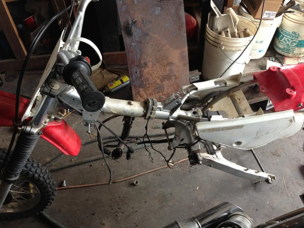 xr70 with xr80 suspension and lifan 125 Pit Bikes ThumperTalk